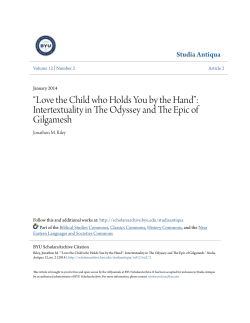 Intertextuality in The Odyssey and The Epic of Gilgamesh