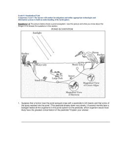 1. Suppose that a farmer near the pond sprayed crops with a