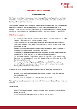 How Should We Pay for Water