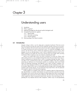 Chapter 3 Understanding users