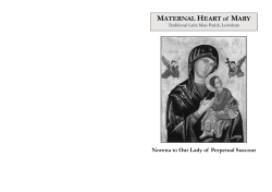 Novena to Our Lady of Perpetual Succour