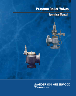 Pressure Relief Valves Pressure Relief Valves