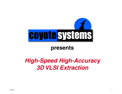 High-Speed High-Accuracy 3D VLSI Extraction