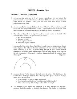 Ph191M &ndash; Practice Final