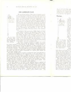 THE LANDSCAPE PLAN The landscape design of the camp is