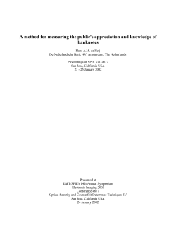 A method for measuring the public`s appreciation and