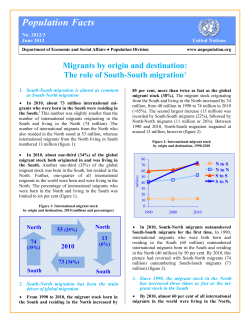 Population Facts No. 2012/3, June 2012