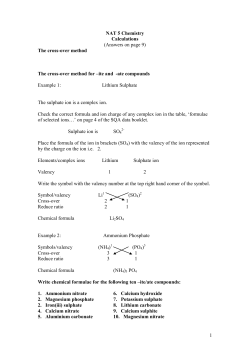 Revision Calculations for Prelim