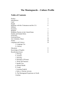 The Montagnards - Cultural Orientation Resource Center