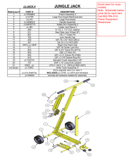 Jungle Jim Rack Schematics - Power Equipment Warehouse