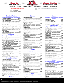 Show Menu Prices