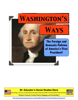 Washington`s Ways