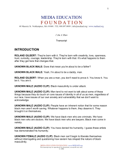 I Am A Man - Media Education Foundation