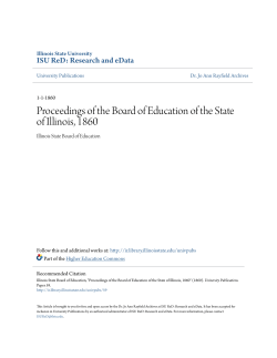 Proceedings of the Board of Education of the State of Illinois, 1860