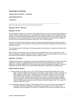 Regulations 39-26-102.3 - Colorado Secretary of State
