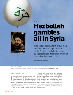 Hezbollah gambles all in Syria