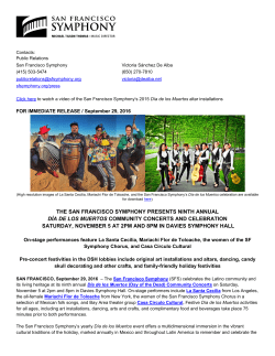 the san francisco symphony presents ninth annual d&iacute;a de los