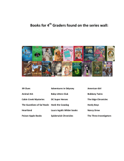 Books for 4 Graders found on the series wall:
