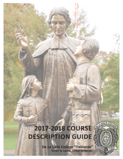 table of contents - De La Salle College