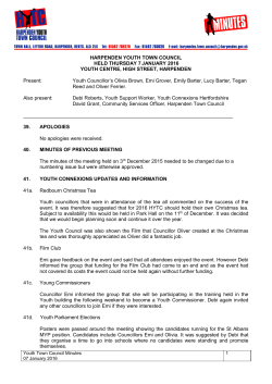 7 January 2016 - Harpenden Town Council