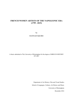 French women artists of the Napoleonic era