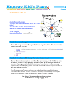 Renewable Energy Sources
