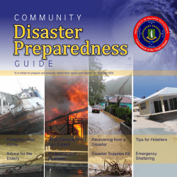C O M M U N I T Y Disaster Preparedness