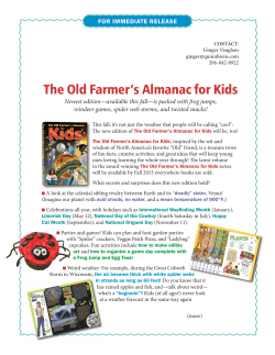 The Old Farmer`s Almanac for Kids