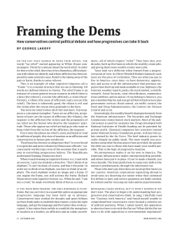 Framing the Dems