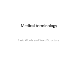 Medical terminology