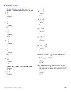 Chapter 3 Book Review Answers