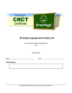 4th Grade Language Arts Practice Test