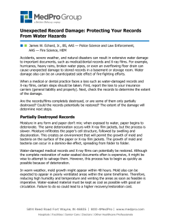 Unexpected Record Damage: Protecting Your