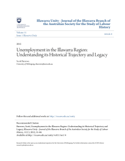 Unemployment in the Illawarra Region - Research Online