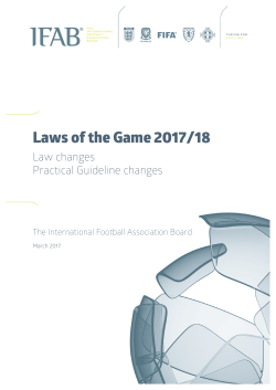 changes to the Laws of the Game for 2017/18