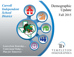 Demographics Report - Fall 2015
