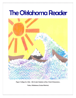 The Oklahoma Reader - Oklahoma Reading Association