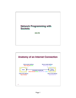 Network Programming with Sockets