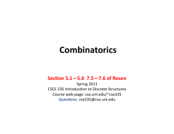 Combinatorics
