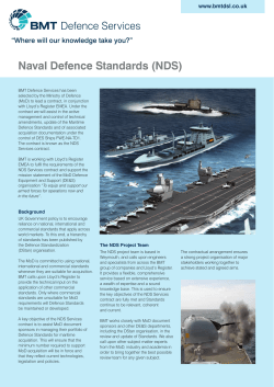Naval Defence Standards (NDS)