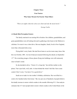 76 Chapter Three Fear Factors Why Some Threats Feel Scarier