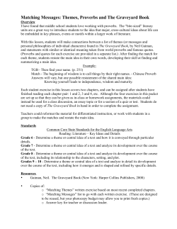 Matching Messages: Themes, Proverbs and The Graveyard Book