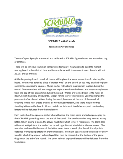 SCRABBLE with Friends - East Texas Literacy Council