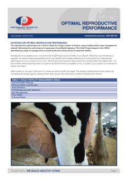 optimal reproductive performance