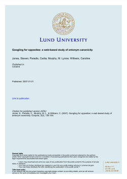 Googling for opposites: a web-based study of antonym canonicity