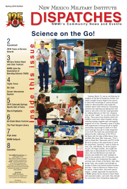 Spring Dispatches 2016