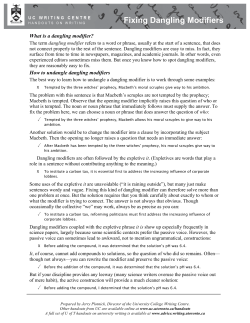 Fixing Dangling Modifiers