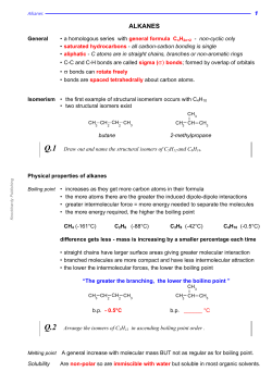 alkanes - Knockhardy