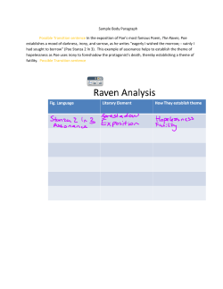 Sample Body Paragraph Possible Transition sentence In the