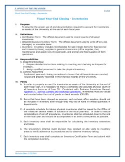 Fiscal Year-End Closing